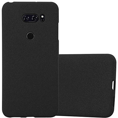 Cadorabo Hülle kompatibel mit LG V30 / V30+ / V30S / V30S+ Schutzhülle TPU Silikon Case Frost Design Slim Kratzfest Weiche Gummi mit Rundumschutz Case Hülle für LG V30 / V30+ / V30S / V30S+ in Schwarz