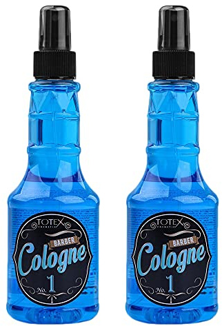 Totex Barber Aftershave Cologne Spray Blue 250ml (Pack of 2) | Professional Barber Men’s Cologne | Refreshing Classic Scent | Post Shave Skin Care | Long Lasting Freshness for Hairdressers & Home Use