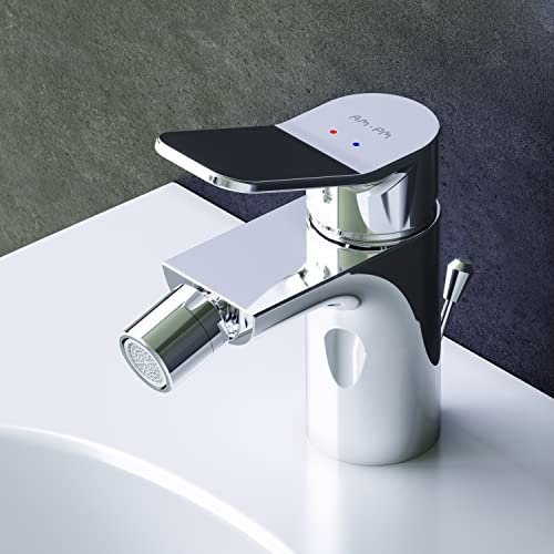 AM.PM X-Joy FXA83100 Einhebel Bidet-Armatur, kratzfest, Wandmontage, für eine Wandbefestigung in Badezimmer und Gästebad geeignet, leicht zu reinigen, Chrom