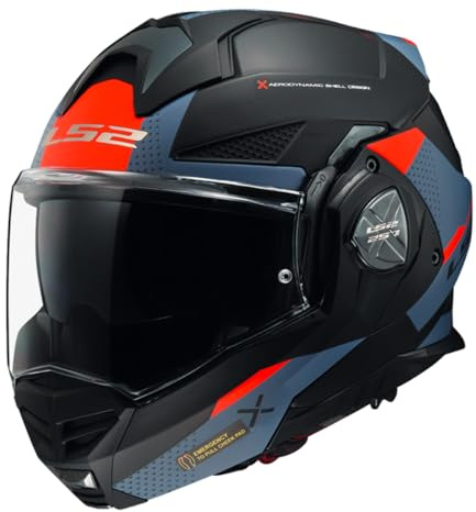 LS2, Klapphelm Motorrad ADVANT X OBLIVION Matt Black Blue, XL