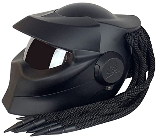 Motorrad-Integralhelm Front-klapphelm Mit Sonnenblende Zöpfe Warnlichter ECE-Zulassung Personalisierte Motorradhelme Männer Frauen Erwachsene Offroad Cruiser Chopper