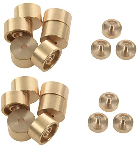 VERAWE 2 Satz Trompeten Ventil Finger Knöpfe Trompete Teile Zubehör Musik Instrument Zubehör für Trompete Gold