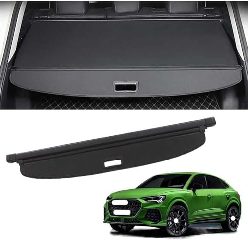 TENREV Laderaumabdeckung Kofferraum Schutz Abdeckung Cargo Cover für Audi RS Q3 (F3) SUV 2019 Ausziehbar Kofferraumabdeckung Rollo