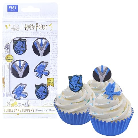 PME Harry Potter Ravenclaw Décorations Comestibles Pour Cupcakes - Ensemble De 6