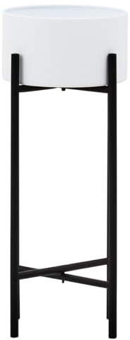 Premier Housewares - Macetas, Color Negro, Blanco, Talla única