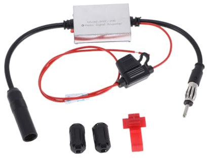 Veemoon Antena Interfaz Redonda de 12v-24v para Ant-208 FM Vehículo y Fácil de Montar Baja Distorsión Armónica para Mejorar Señal de Radio de Coche