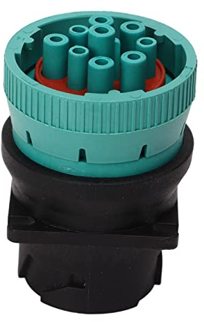 J1939 II Pin Truck Diagnostic Adapter Green Deutsch Connector for Duty Vehicles Feedthrough Adapter for Diagnostic Scanners and J1939 Compatible Devices