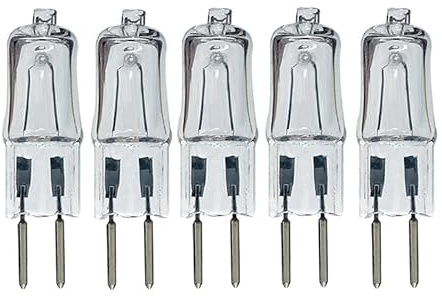 LEDLOCLB G5.3 Halogen Bulb,12V 24V 36V 110V 220V,35W 50W Warm White 2700K Lamp Accessories,110V -35W,5PCS