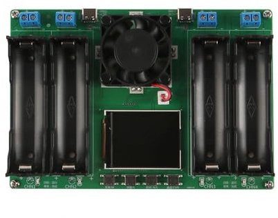 FONGKNOX 18650 Lithium-Batterie-Kapazitätstester Innenwiderstandstester Vierwege-Automatik-Lade- und Entlademodul TypeC-Anschluss