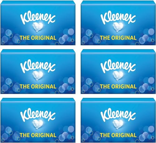Kleenex Original Facial Tissues – 6 Standard Tissue Boxes