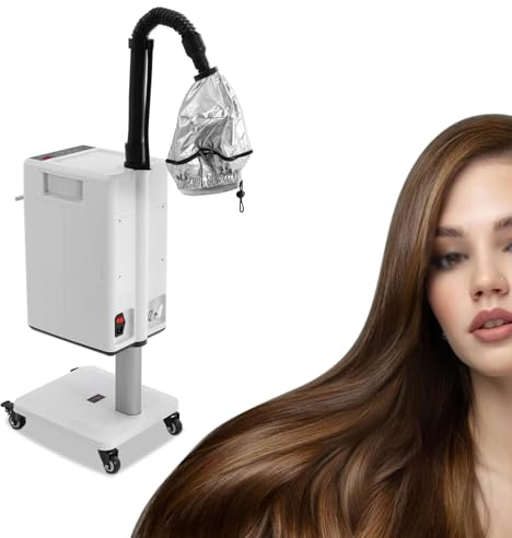 500 W Profesional Nano Cabello Vaporizador Anión Color Del Pelo Procesador Salón De Belleza Anión Multifuncional | Procesador profesional de color capilar con capucha 6 modos de cuidado, pantalla LCD temperatura ajustable base rodante