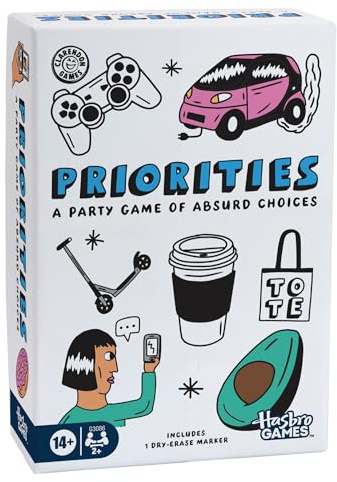Priorities Game | A Party Game of Absurd Choices | Hilarious Card Games for Adults and Teens | Ages 14+ | 2+ Players | 30 Mins.