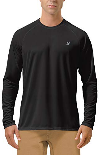 Roadbox Herren UV-Schutz Shirt, UPF 50+ Rashguard T-Shirt, Schnelltrocknend Leicht Langarmshirt für Surfen Angeln Wandern