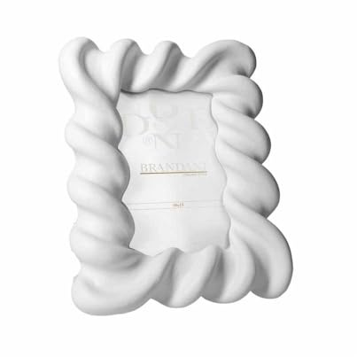 BRANDANI Portafoto cornice in poliresina Candy bianco 10 x 15 cm