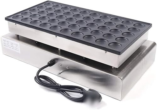 Mini máquina antiadherente para panqueques - Máquina eléctrica holandesa de 50 piezas - Fabricante multifuncional de crepes de hierro fundido para huevos y panqueques