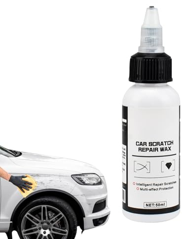 Policchine de cera para la reparación de automóviles - cera para automóviles líquida resistente con fórmula segura | Restaura el brillo, elimina arañazos ligeros, remolinos, esmalte para