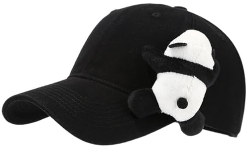 Lpitoy söt panda-baseballkeps, unisex basebollkeps, justerbar golfkeps, sporthatt, tecknad djur-solhatt för kvinnor och män