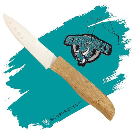 Scorprotect® Keramikmesser 10 cm für Isolierung Kautschuk Rohrisolierung Dämmstoffe Armaflex K Flex Mineralwolle inklusive Duftbaum