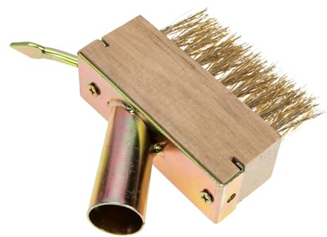 INOOMP Cepillo para Deshierbe de Alambre de Acero con Raspador, para Eliminar Musgo y Limpiar Grietas en Jardines, Áreas Verdes
