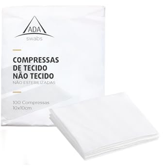 ADA Confort | Compresas no tejidas, Alta Absorción, Uso Médico y Primeros Auxilios | Paquete 100 unidades 10x10cm (100)
