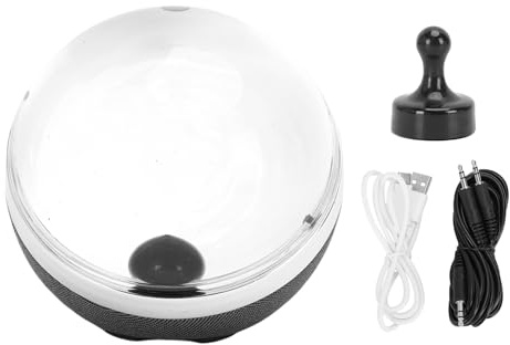Eujgoov Inspired Ball Ferrofluid Sound Visualizer Dancing Magnetic Fluid mit Musik-Rhythmus-Lampe, Tragbare Schreibtischdekoration, Nachtlicht für Musikliebhaber zu Hause und Im Büro