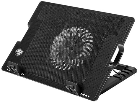 HUAJINGKEJI Almohadilla de refrigeración para laptop, soporte de refrigeración para portátiles de 11 a 18 pulgadas, ventilador silencioso, ajustable, soporte de refrigeración ajustable
