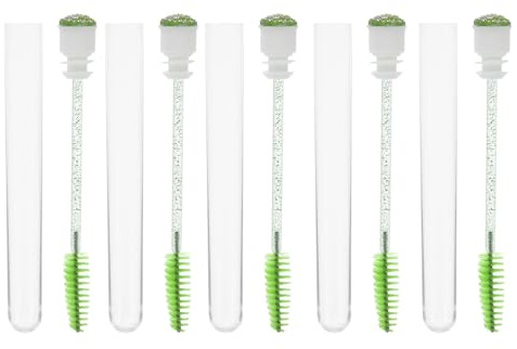 INOOMP Set 10 Pezzi Tubo per Pennello per Sopracciglia Trasparente Strass, Spazzola per Ciglia Portatile per Separare e Pettinare, Accessorio Beauty per Donne e Ragazze