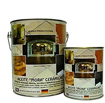 Rugoplast - Aceite Mora especial para baldosas y suelos de barro cocido terracota, marmol envejecido, travertino, pizarra, piedra, mosaico hidraulico y ladrillo cara vista., Mate-cuero ( satinado )