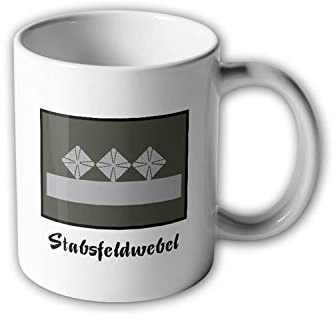 NVA UTV Stabsfeldwebel Tasse Ostdeutschland Ossi Militär Dienstgrad DDR #30501