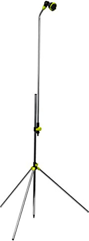 Jardibric - Douche Brumisateur sur Trépied 2.4m Rétractable - 3 Buses Réglables pour une Fraîcheur Instantanée et Personnalisée.