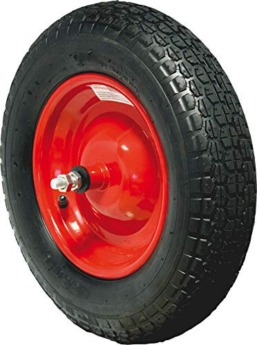 RUOTA DI RICAMBIO BUTILE X CARRIOLA RAMPONATA ASSE LUNGO UNIVERSALE PNEUMATICO