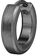 Brosway Orecchino Singolo Uomo, Orecchino a Cerchio in Acciaio | Collezione INK - BIK22