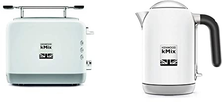 Kenwood Grille-pain 2 tranches Série Kmix Bianco & kMix Bouilloire 2200 W Bianco