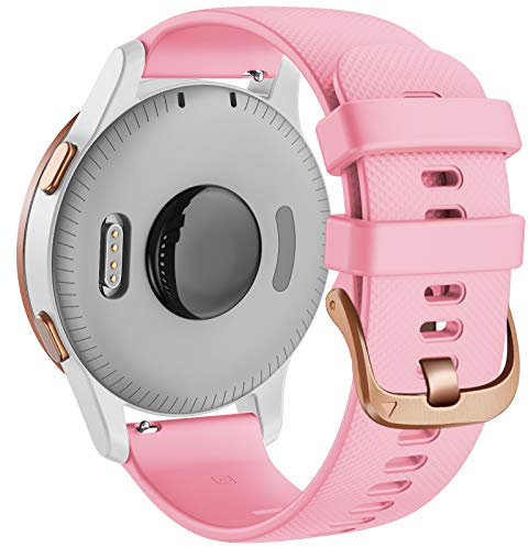 Wtukmo 18 mm Armband für Garmin Vivoactive 3S 4S Vivomove 3S / Venu 2S Smartwatch Silikonarmband für Garmin Move 3S / Active S, 18mm Vivomove 3S, Achat