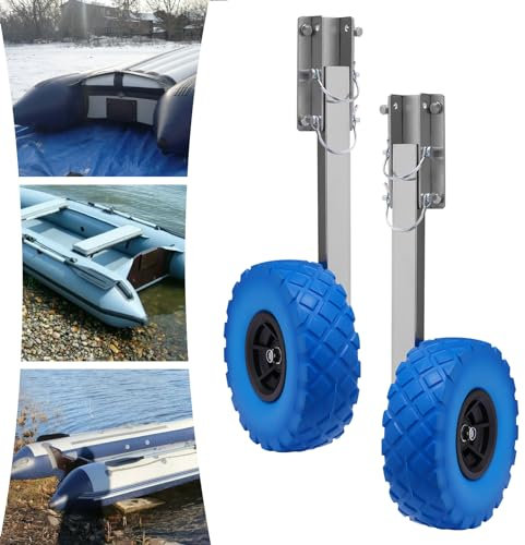 Tagtuell Slipräder, Schlauchbooträder, Transporträder, Edelstahl Kanuwagen Maximale Belastung 150kg, Schlauchbooträder Verwendet für alle ArtenVon Aufblasbaren Booten und Anhängern, etc