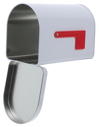 TOPBATHY Cassetta Postale in Latta Piccolo Contenitore Portaoggetti Bandierine Di Segnalazione in Rilievo Per Conservare Caramelle e Biscotti Utilizzabile Come Scatola Regalo o Decorativa