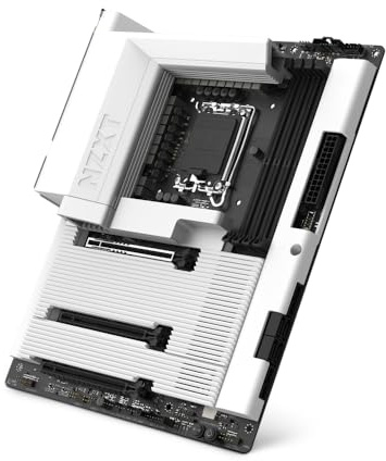 NZXT N7 Z890 - Intel Z890 LGA 1851 ATX Mainboard - Weiß | Intel-Z890-ATX-Mainboard für Core Ultra Series 2. Wi-Fi, PCIe 5.0, DDR5 und RGB-Vollmetall-Cover. Saubere, starke Basis.