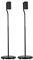 Adjustable Height Black Speaker Stands Pair for Bose Speakers Durable Studio Monitor Stands with Portable Floor Design for Home Studio