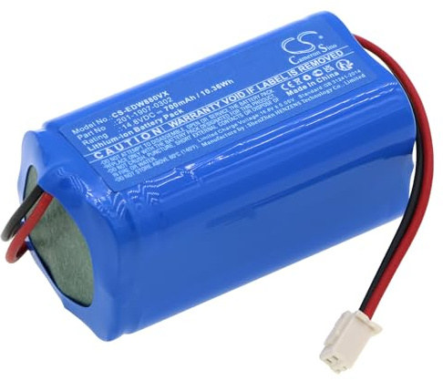700mAh Ersatzakku kompatibel mit Ecovacs W1 Pro, W880, Winbot 880, Winbot W1, W980, Winbot W2 Winbot W920, 201-1907-0302, S04-L148-650, S15-LI-148-650, 201-2005-0022