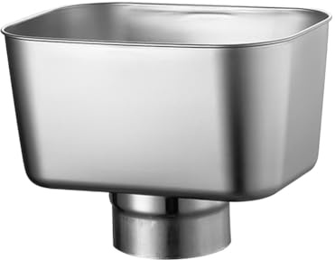 Hipzeepo Acciaio Inossidabile Deducimento del Connettore di Drenaggio Gutter DOWSPOUT Adattatore Sostituzione del Connettore Della Grondaia di Acqua Piovana
