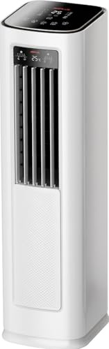 3-in-1 Portable Air Conditioner 12000 BTU, ELECCI Mobile Air Conditioning for Home Office with Cooling, Dehumidifier, Fan＆Auto Mode, Air Conditioners with Large Digital Display, Left & Right Sweeping