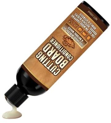 Olio da taglieri in legno 100 Millilitri Alimentare Nutriente | Olio per Cucchiai di Legno e Blocco Macellaio in cucina, casa, macinacaffè, cucchiai, ciotole