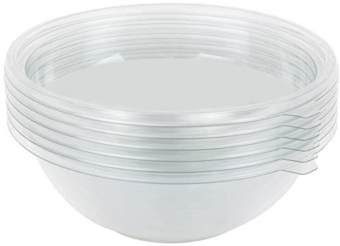 Festipack GUILLIN SL2200C - Juego de 6 cuencos redondos (2200 cc, con tapas, polietileno, 26 x 26 x 6,2 cm)