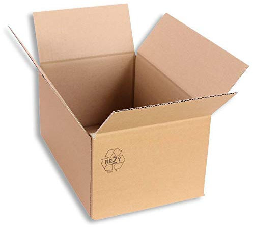 VERPACKUNG ROPER Faltkarton 300 x 200 x 150 mm Karton Schachtel Versandkarton Paketversand 25 Stück Braun aus Pappe