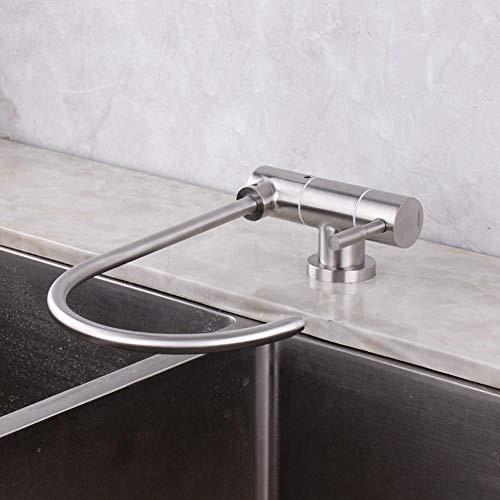 Grifo puro, grifo cocina osmosis abatible, acero inoxidable 304, cuello de cisne, grifo de cocina,1/2 o 1/4-A2-doblar agua pura