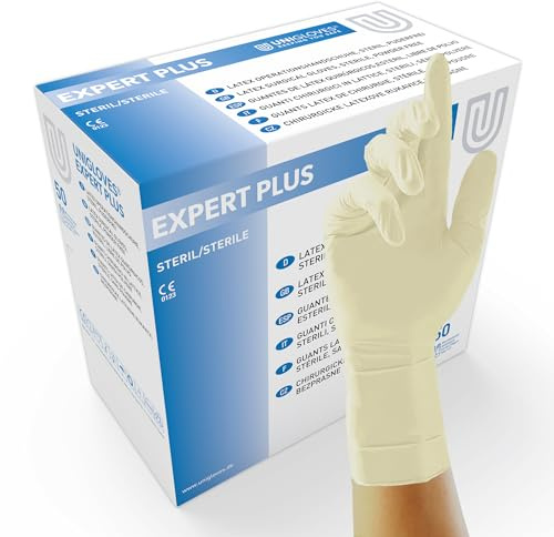UNIGLOVES COMFORT® 1201 guanti in lattice a manica lunga, testati chimicamente, per uso medico