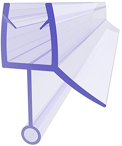 SONNI Guarnizione Doccia Sottoporta, Guarnizione per Doccia 70 cm Guarnizione di Ricambio per 6 mm / 7 mm Spessore Vetro Guarnizione in Gomma Guarnizione per Doccia in PVC con Deflettore d'acqua