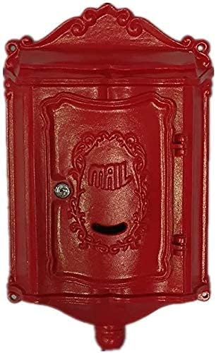 YSDKJ Cassetta Postale Cassetta Posta Scatola di Suggerimenti retrò Europea in Ferro battuto Adatta per la Scatola Postale della Scatola Postale della Villa dell'ufficio Postale dell'azienda 1015