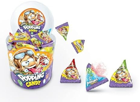 Caramelo Popping | Caramelo en Polvo de Sabores Ácidos frutales | 100 UNIDADES