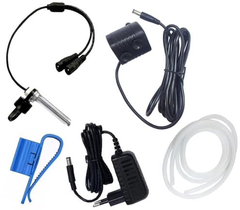 Smart ATO-System Automatisches Nachfüllsystem Aquarium Nachfüllautomatik mit 240l/h Füllstand Sensor Pumpe für Aquarien Teich Magnethalter Schwarz